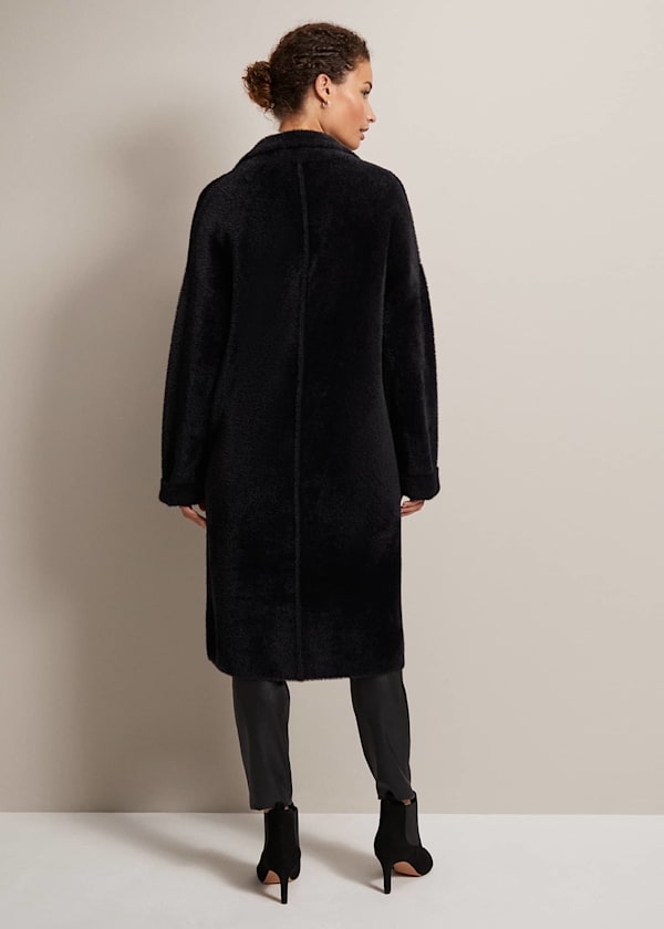 Floressa Fluffy Knit Coat