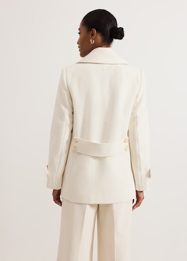 Amelie Ivory Short Peacoat