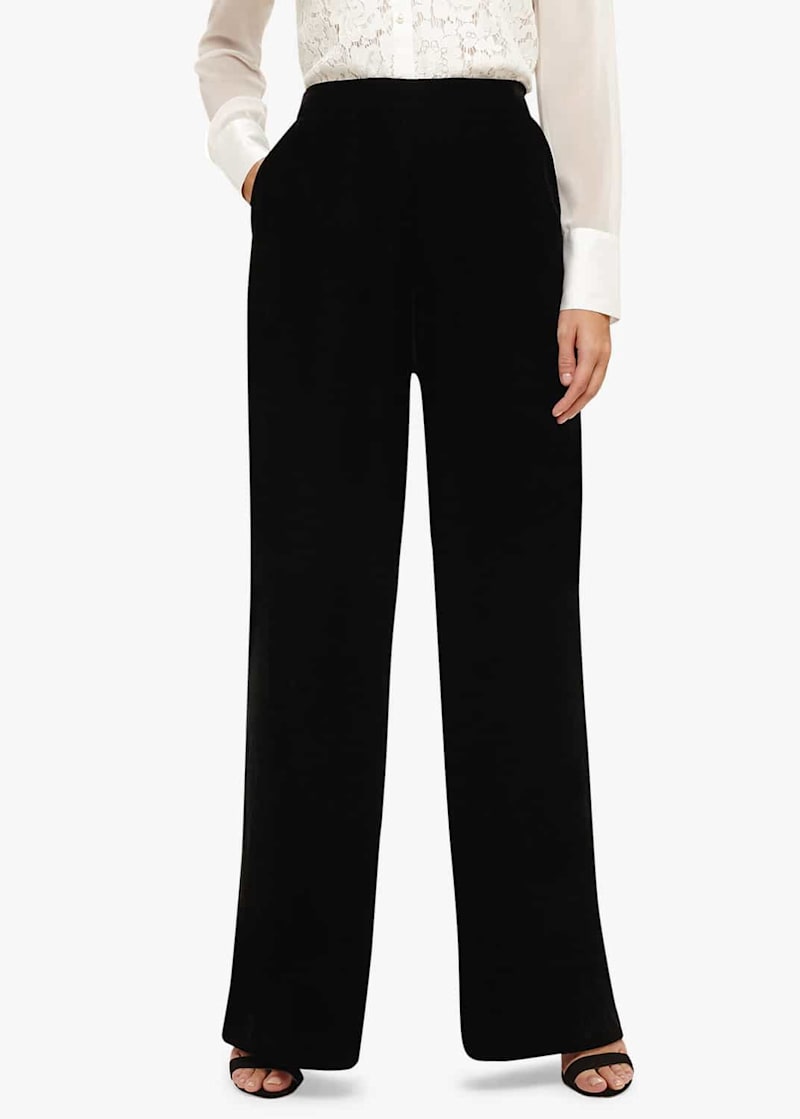 Tabby Velvet Wide Leg Trousers