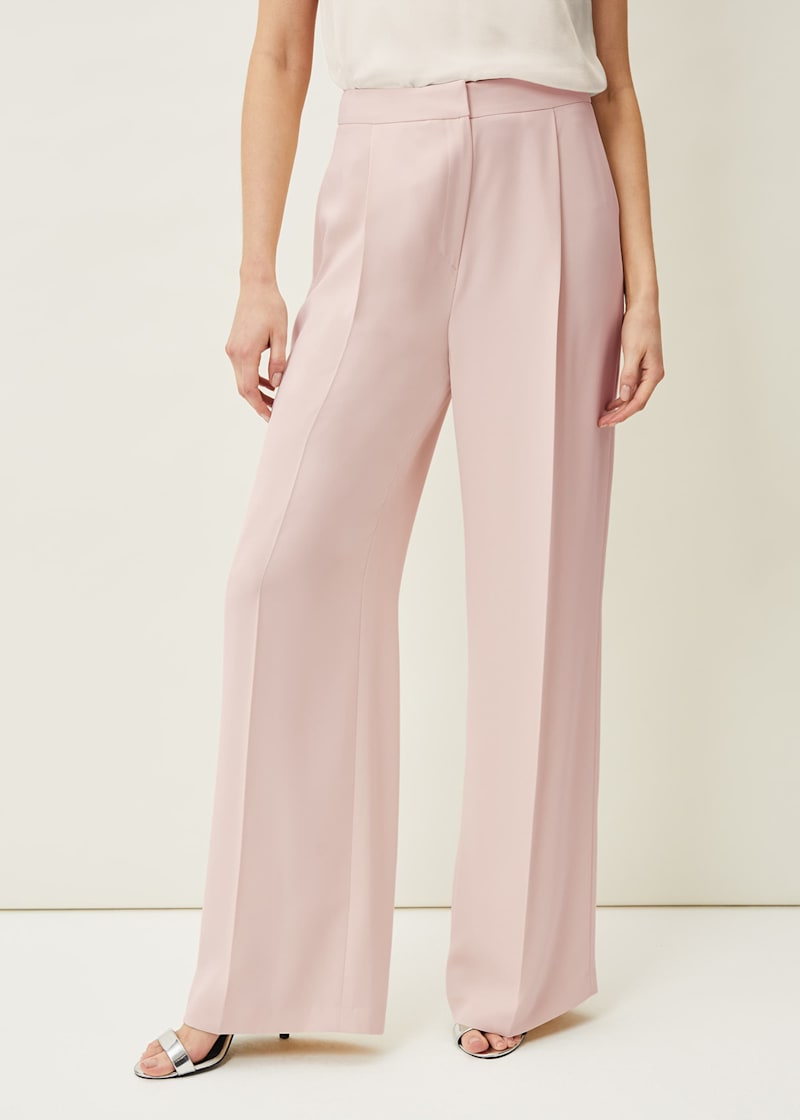 Pink wide leg trouser suit clearance