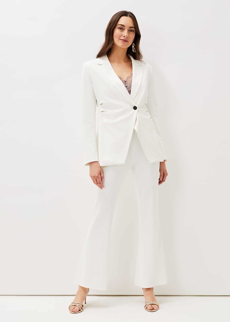 Flared suit trousers womens clearance