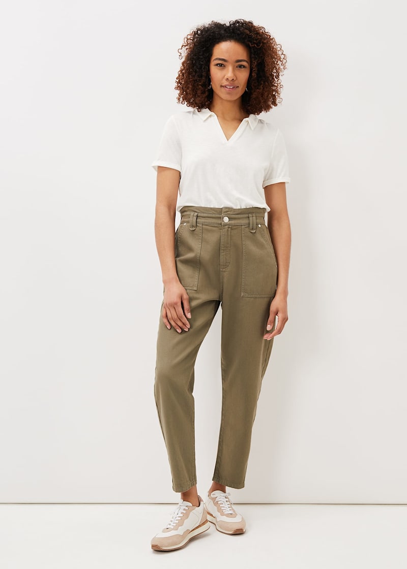Nadina Paper Bag Waist Jeans