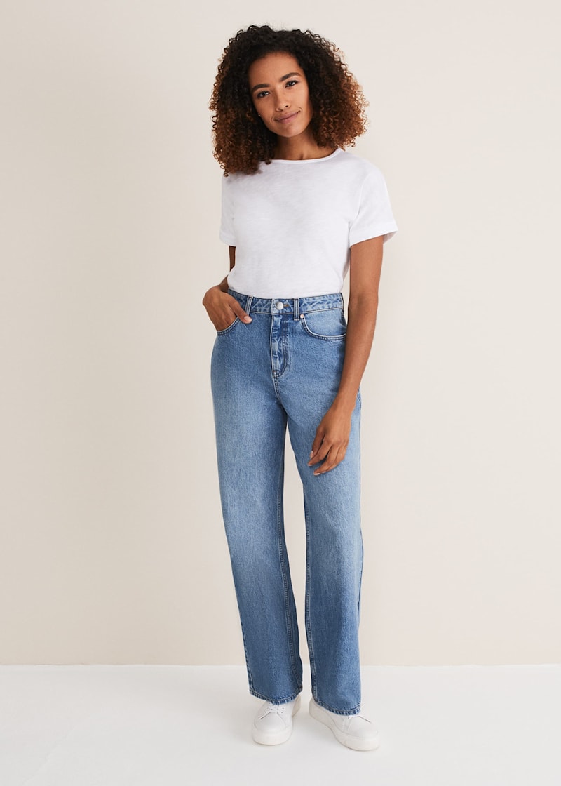 Eleyana Clay Dye Wide Leg Jean | Phase Eight UK