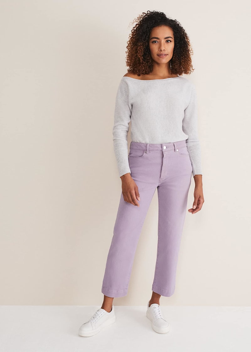 Pastel purple jeans hotsell
