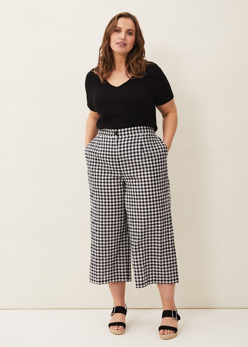 White culottes plus size outlet