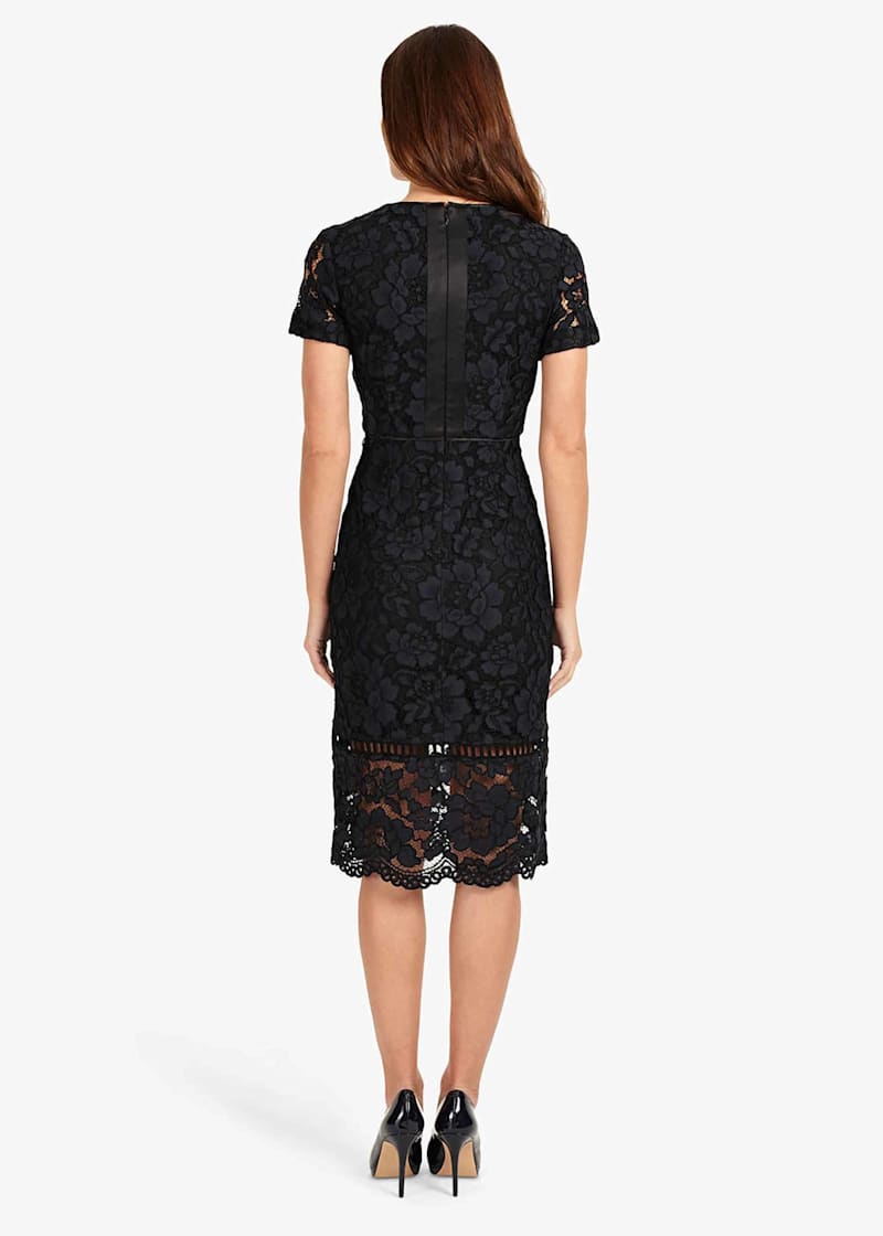 Phase eight darena lace dress pink discount