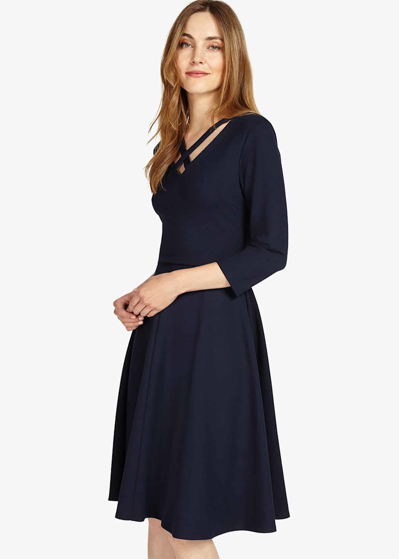 Cross Neck Dress