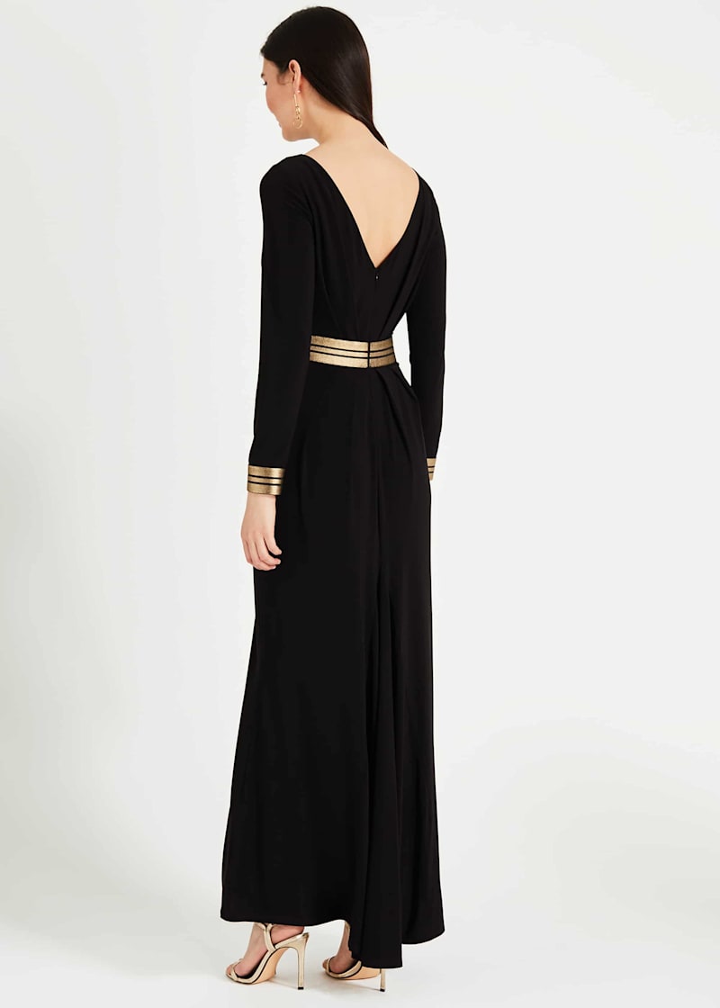 Phase eight black and gold dress sales