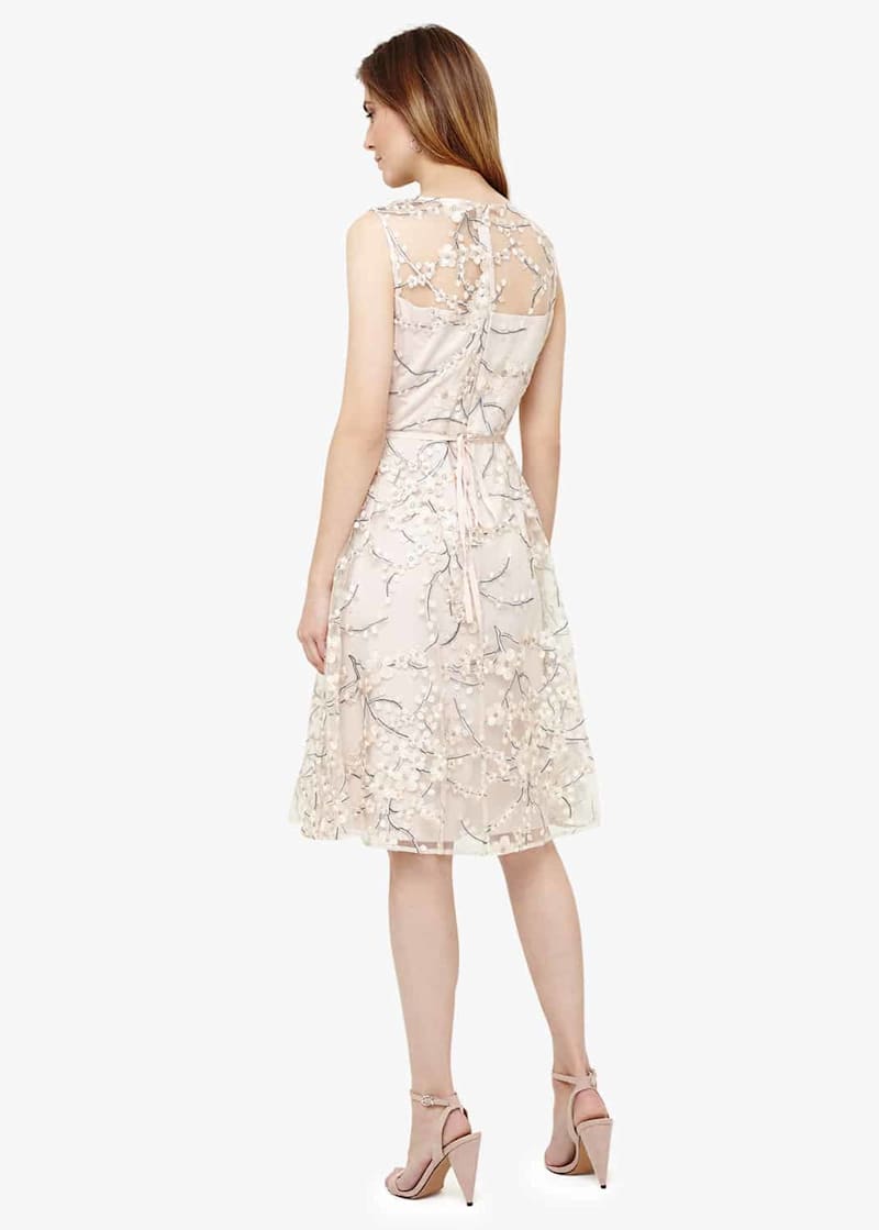 Phase eight sable embroidered dress pink store