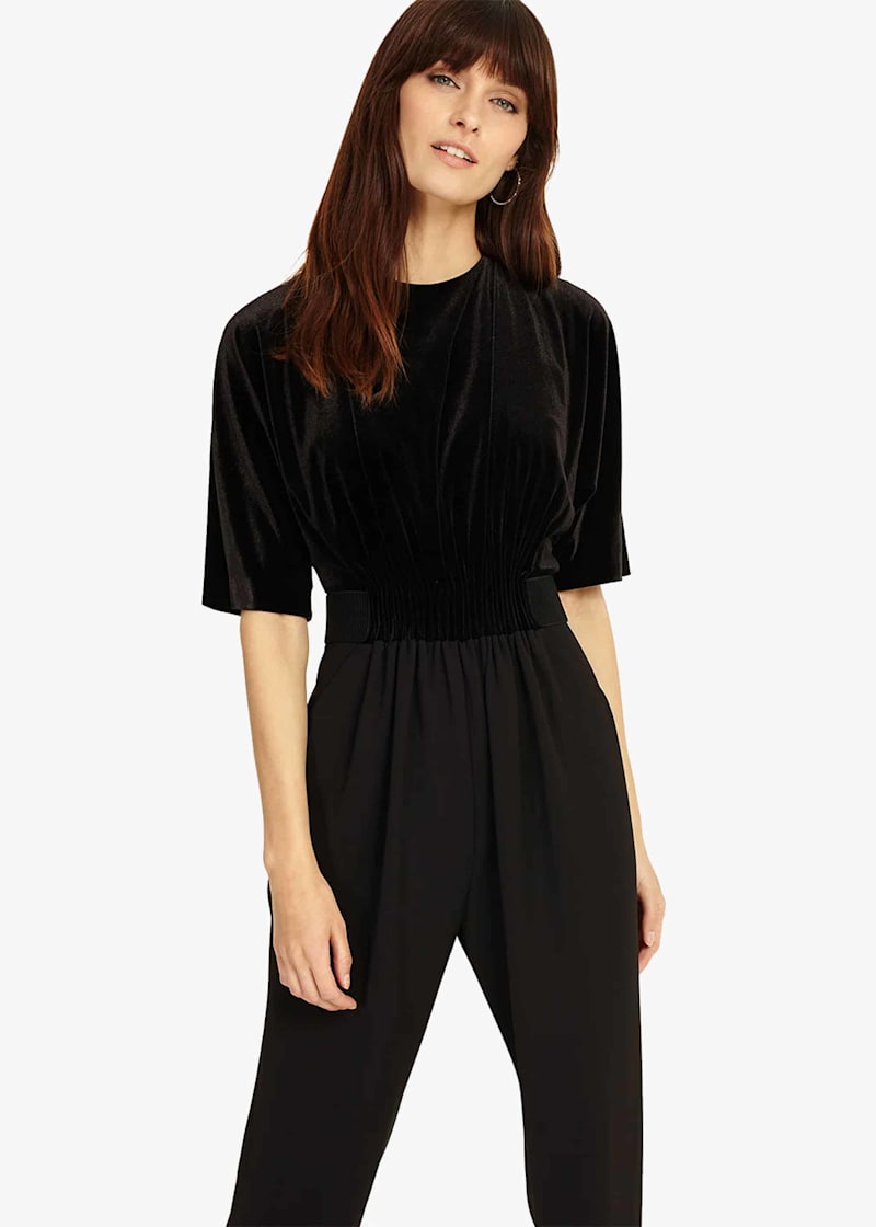 Phase eight sale velvet jumpsuit