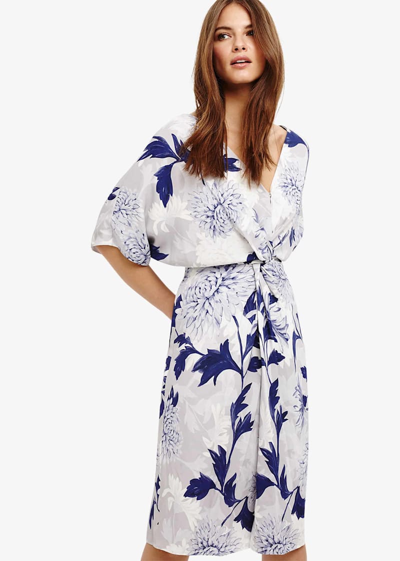 Phase eight april floral twist front dress sale
