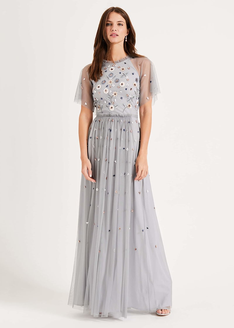 Embellished bridesmaid dress discount