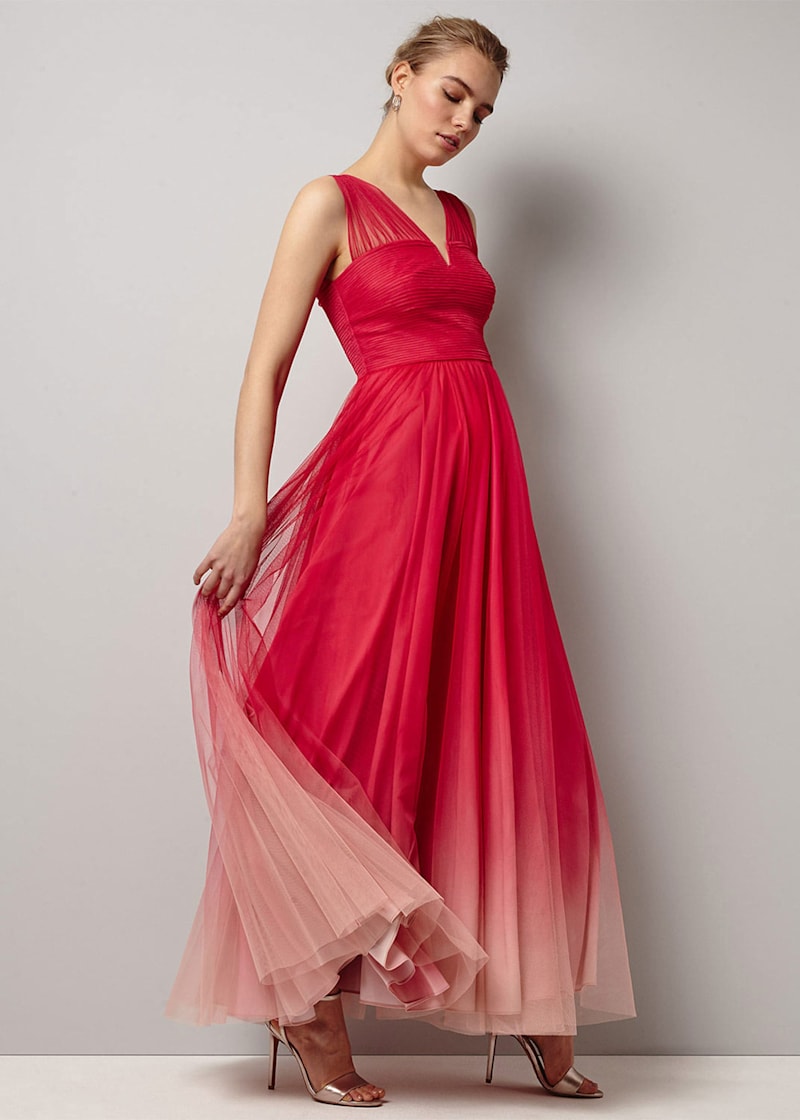 Aya tulle dip dyed maxi dress on sale