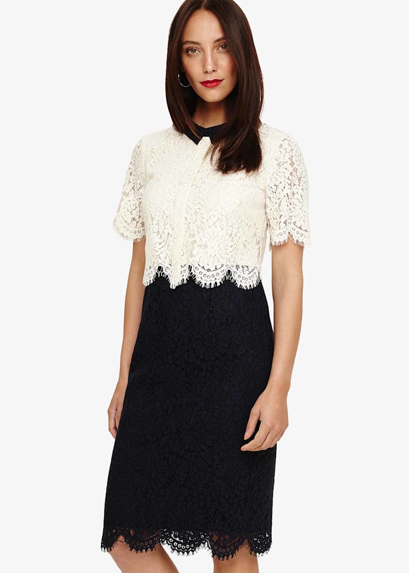 Phase eight cream shop lace dress