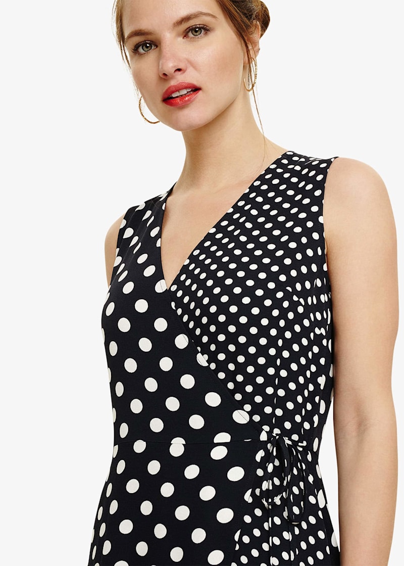 Bea Spot Wrap Dress