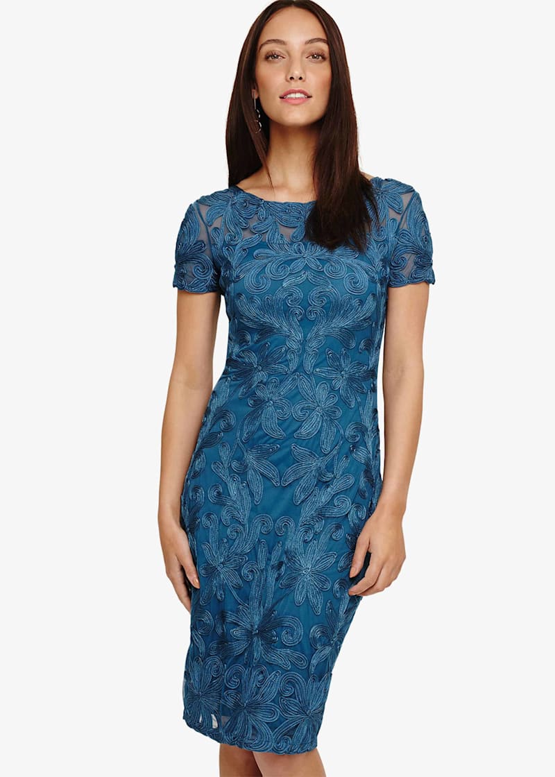Indra Tapework Lace Dress