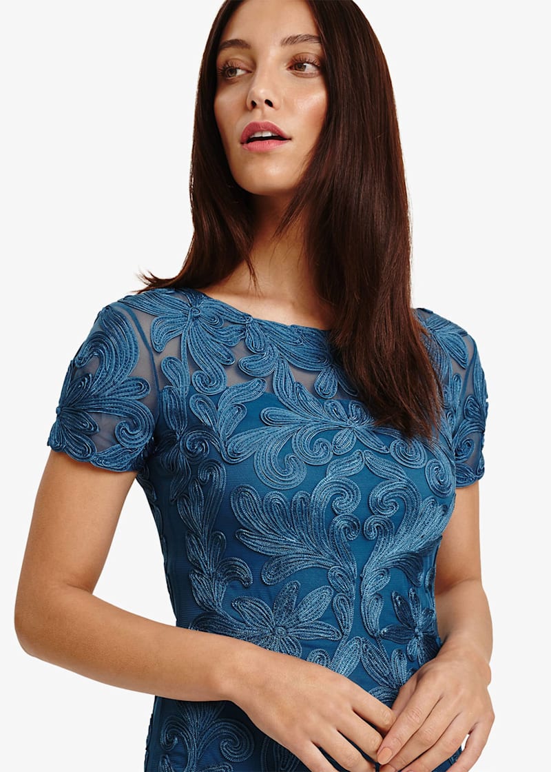 Indra Tapework Lace Dress