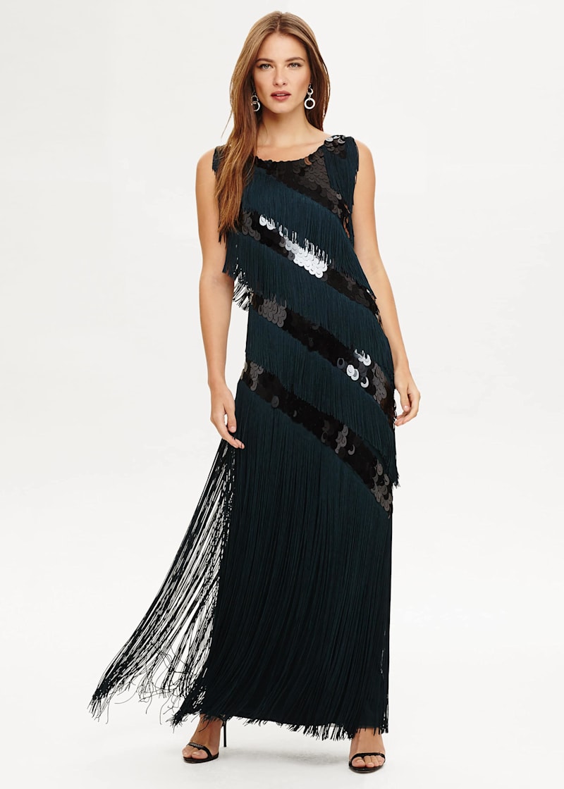 Annabeth Fringe Maxi Dress