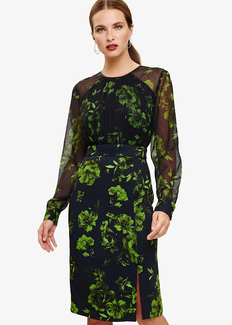 Phase eight lime green cheap dress