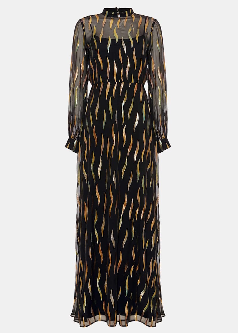 Penny Shimmer Silk Maxi Dress | Phase Eight UK