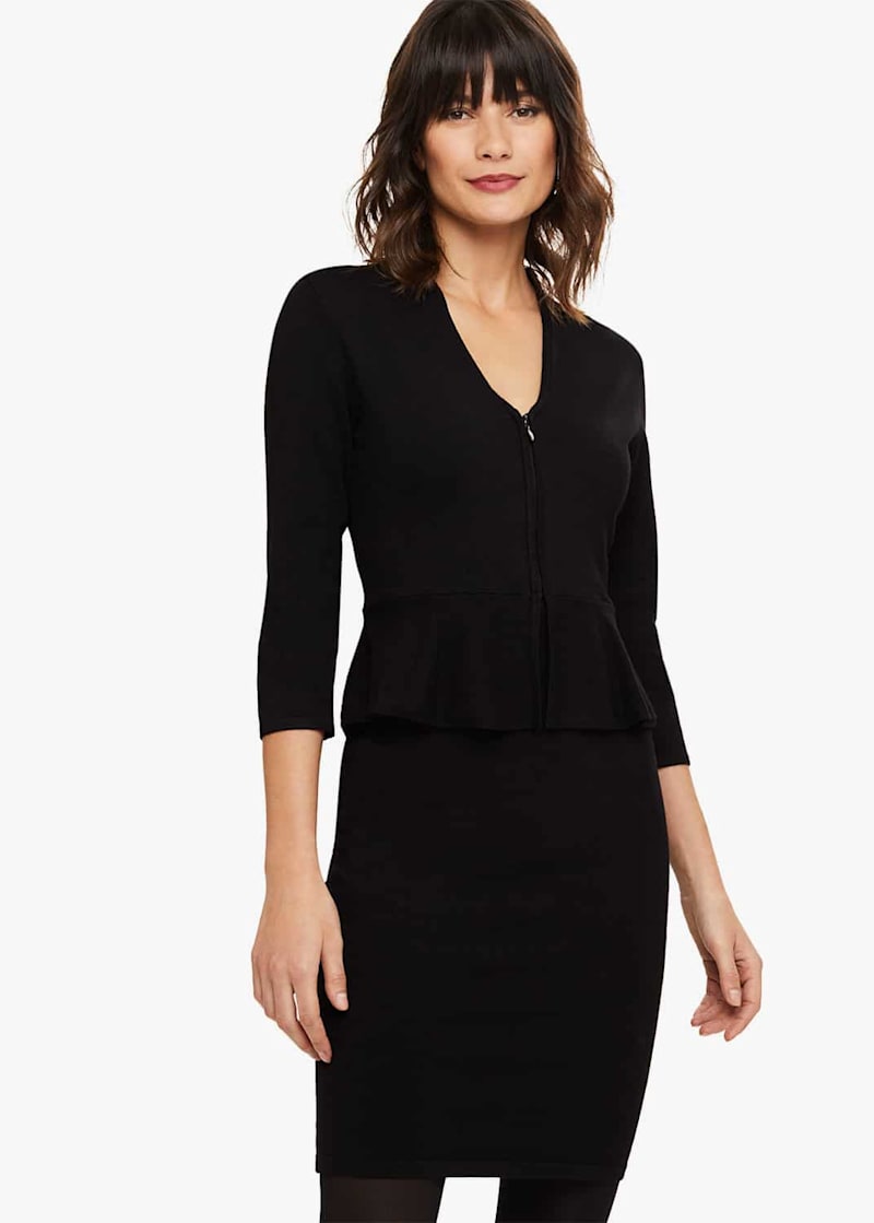 Knitted peplum new arrivals dress