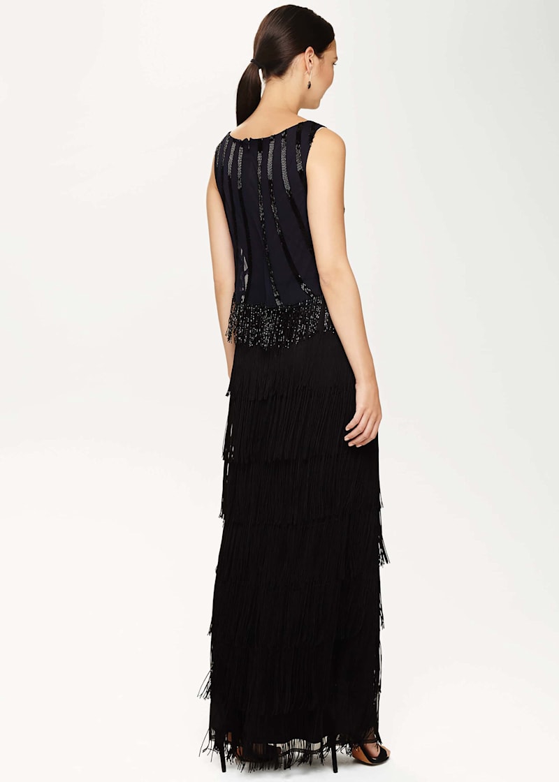 Viola Fringe Maxi Dress