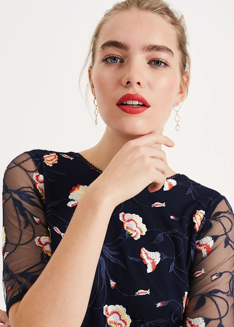 Mariah Embroidered Dress
