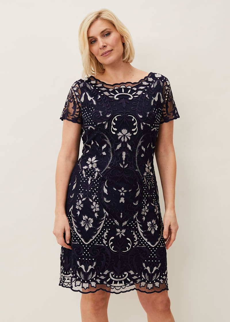 Lizzy Embroidered Dress | Phase Eight UK