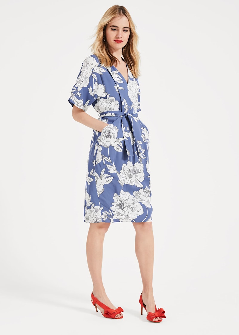 Phase eight april floral twist sale front dress