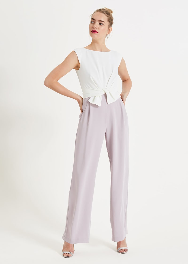 Janey knot jumpsuit shop