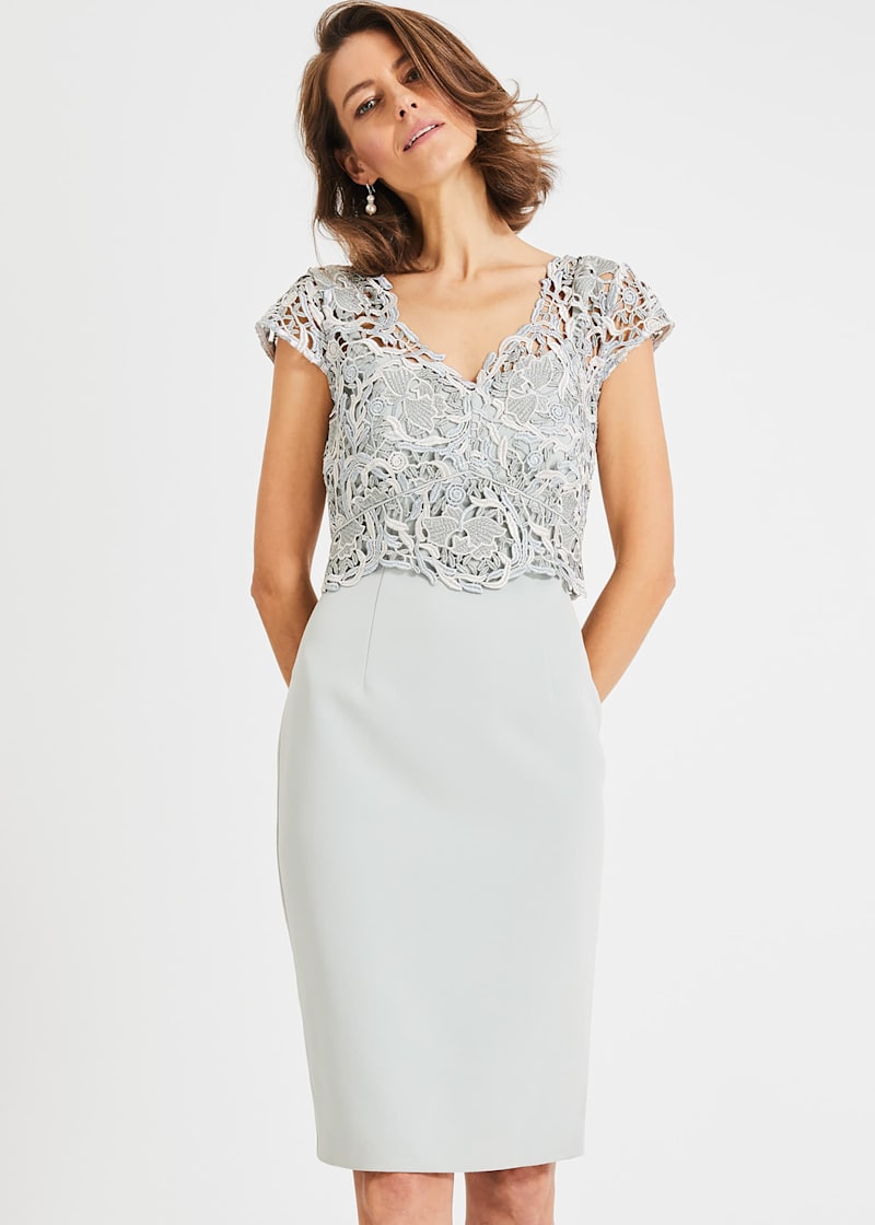 Ellise Lace Bodice Dress