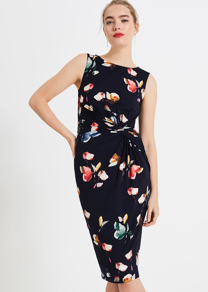 Phase eight navy and white dress hot sale