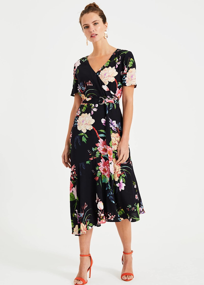 Evadine-Rose Print Dress