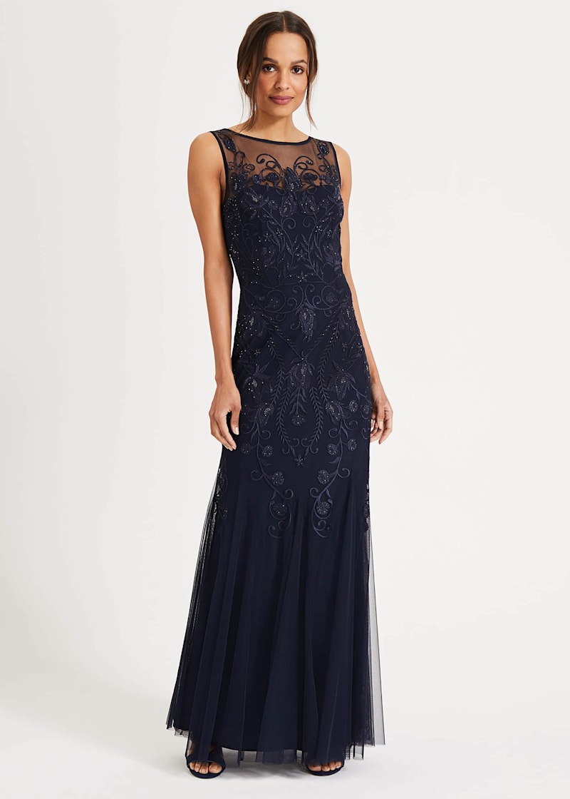 Cecilia Embroidered Maxi Dress