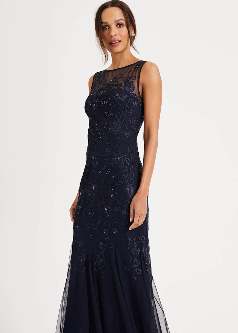 Cecilia Embroidered Maxi Dress