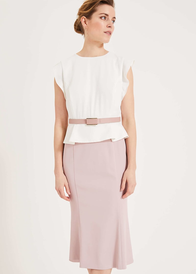 Phase eight peplum dress clearance