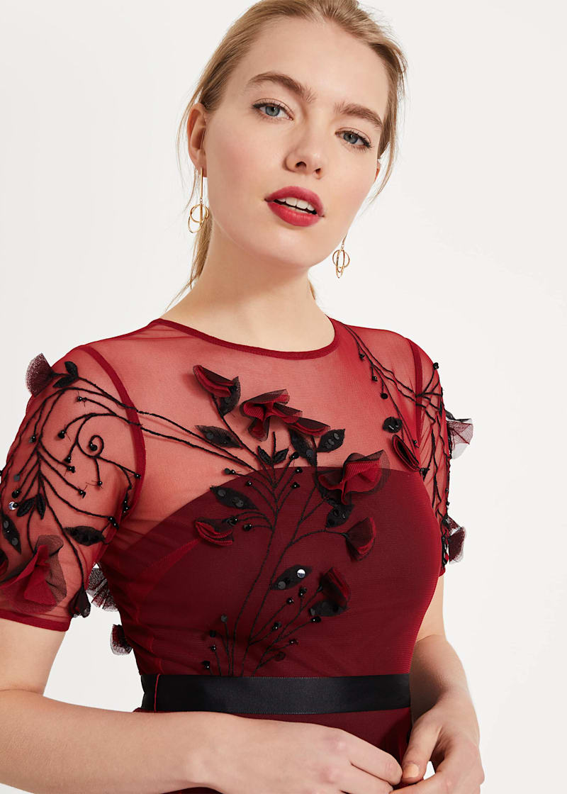 Anna Embroidered Maxi Dress