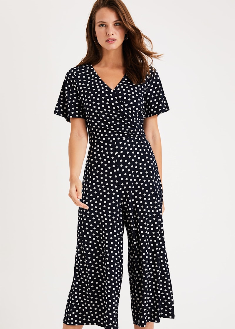 Hobbs spotty jumpsuit top