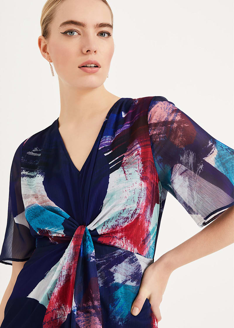 Coast felicity printed pleat dress top