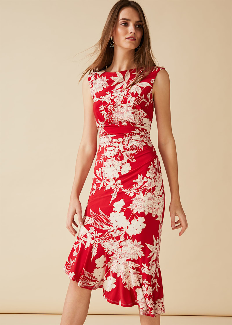 Phase eight red clearance and white dress