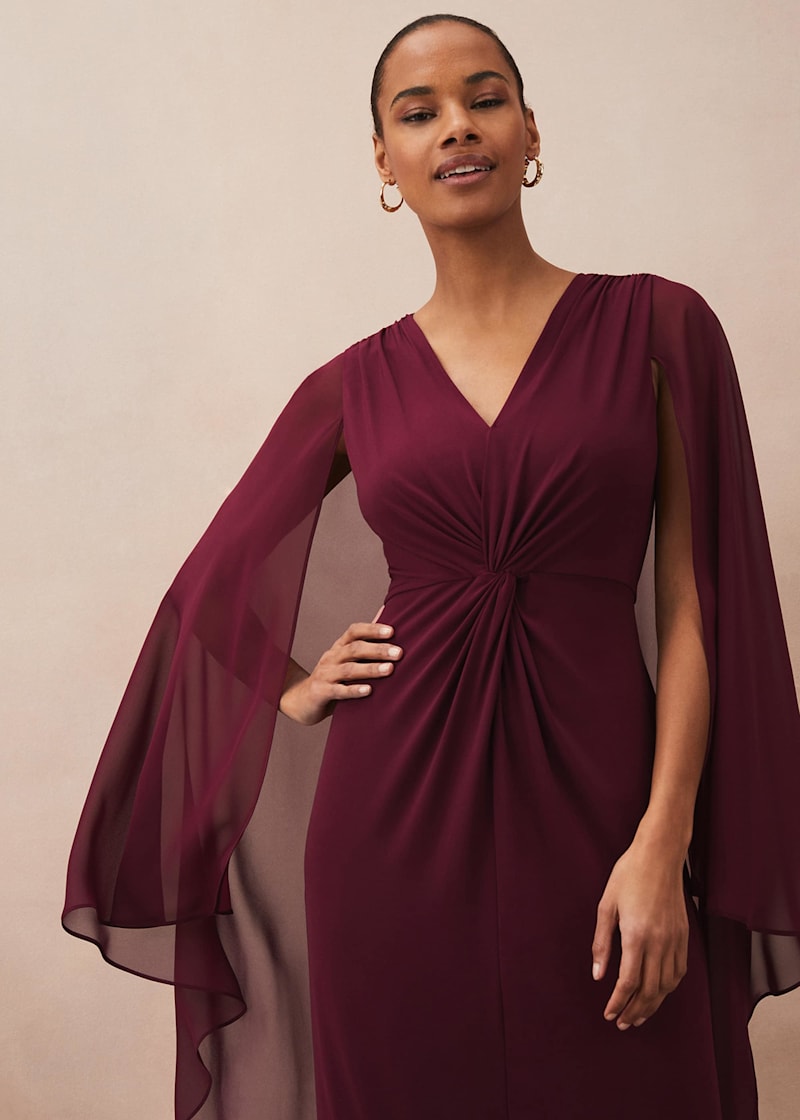 Edna Cape Maxi Dress