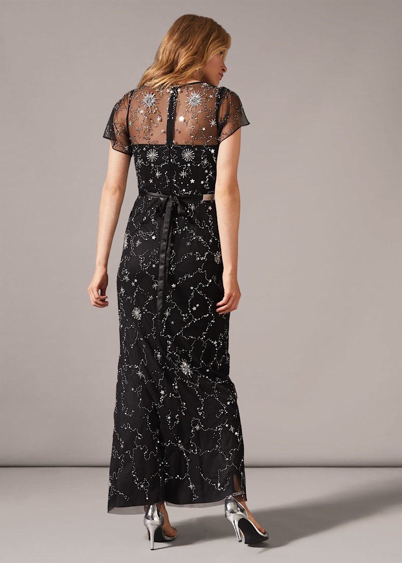 Lipsy bridal anabella all over lace open back maxi dress top