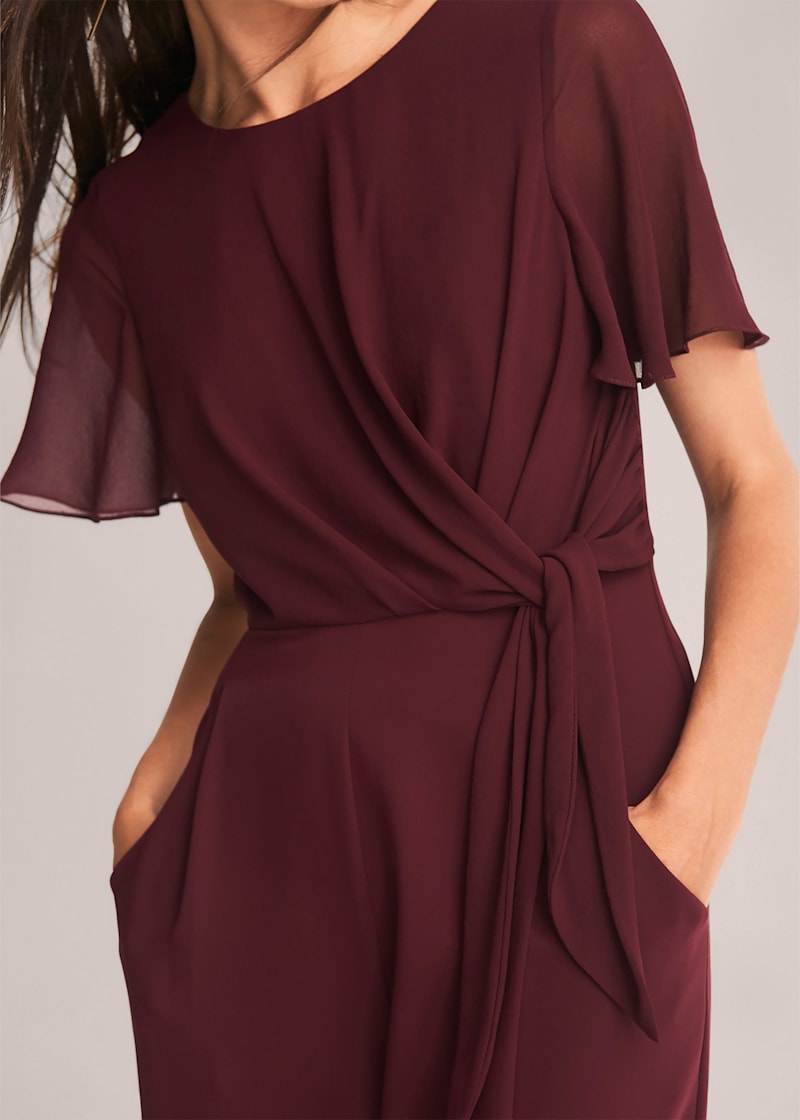 Phase eight burgundy jumpsuit hotsell