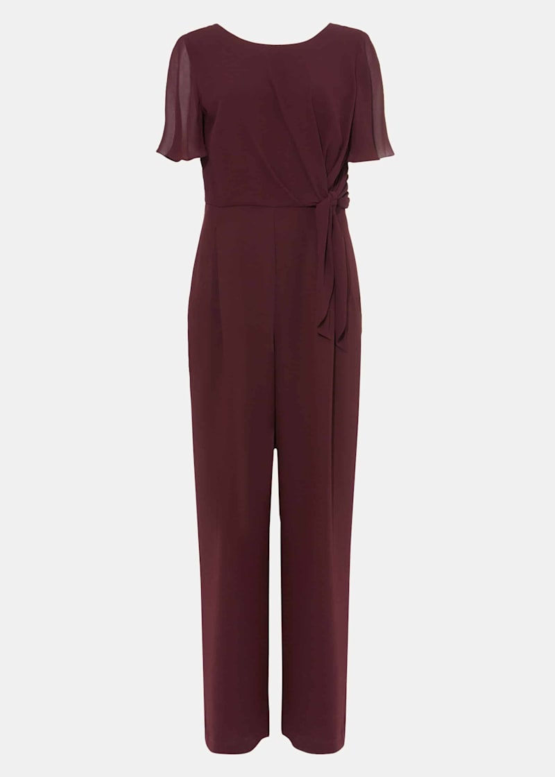 Phase eight burgundy jumpsuit top
