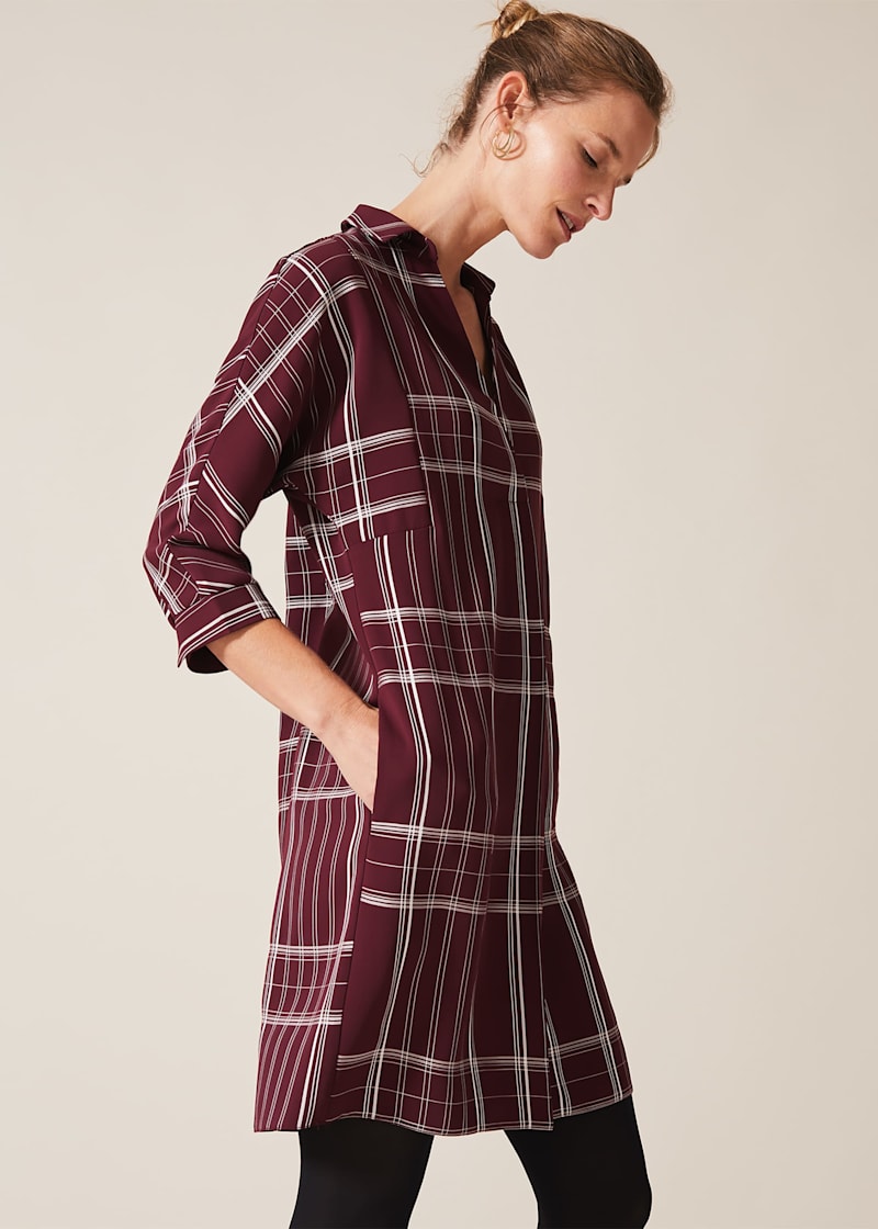Abril Check Dress