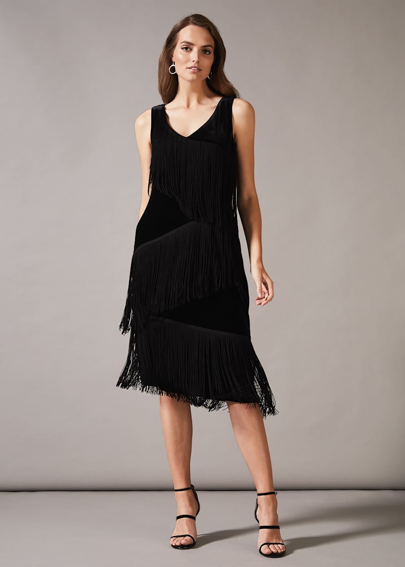 Phase eight bailey fringe dress clearance