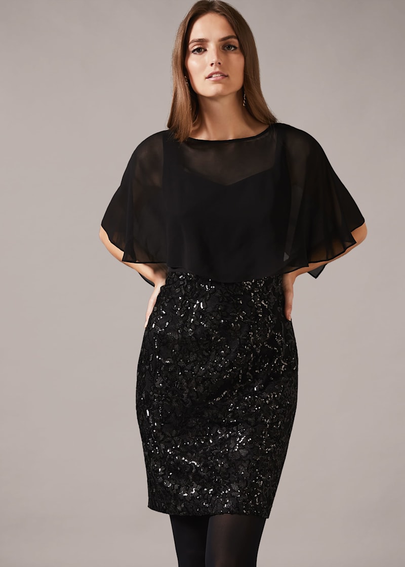 Marcy Sequin Skirt Dress