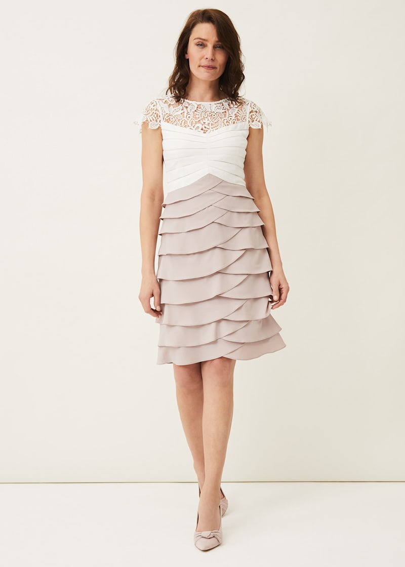 Faith Contrast Fitted Dress