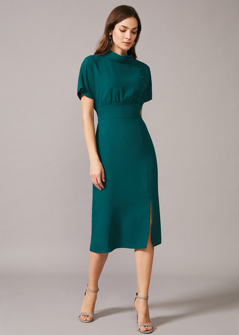 Aleandra Button Detail Dress