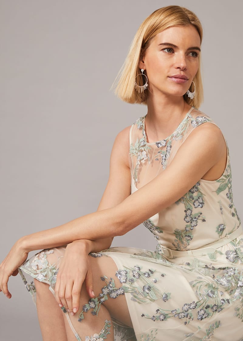Phase eight fodula embroidered dress deals